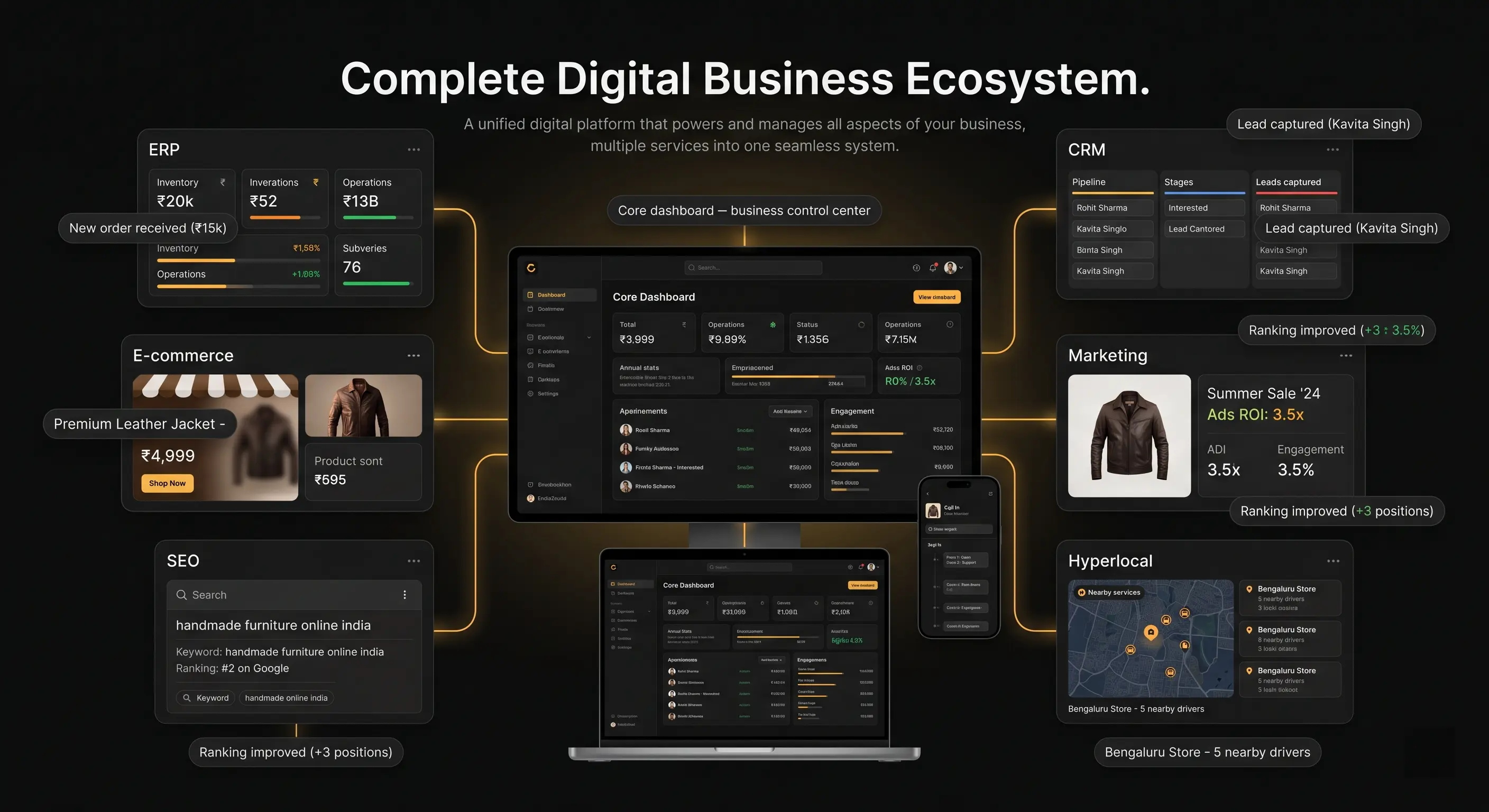 EDUNEX digital solutions preview for Bihar businesses